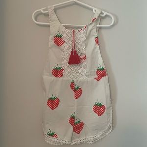 Toddler Strawberry Romper